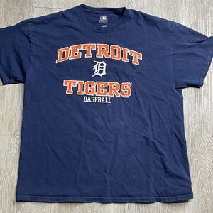 Detroit Tigers Baseball T Shirt Mens XL MLB Genuine Merchandise Navy Blue